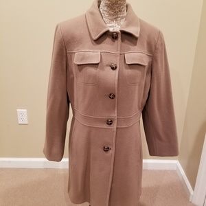 Button down winter coat